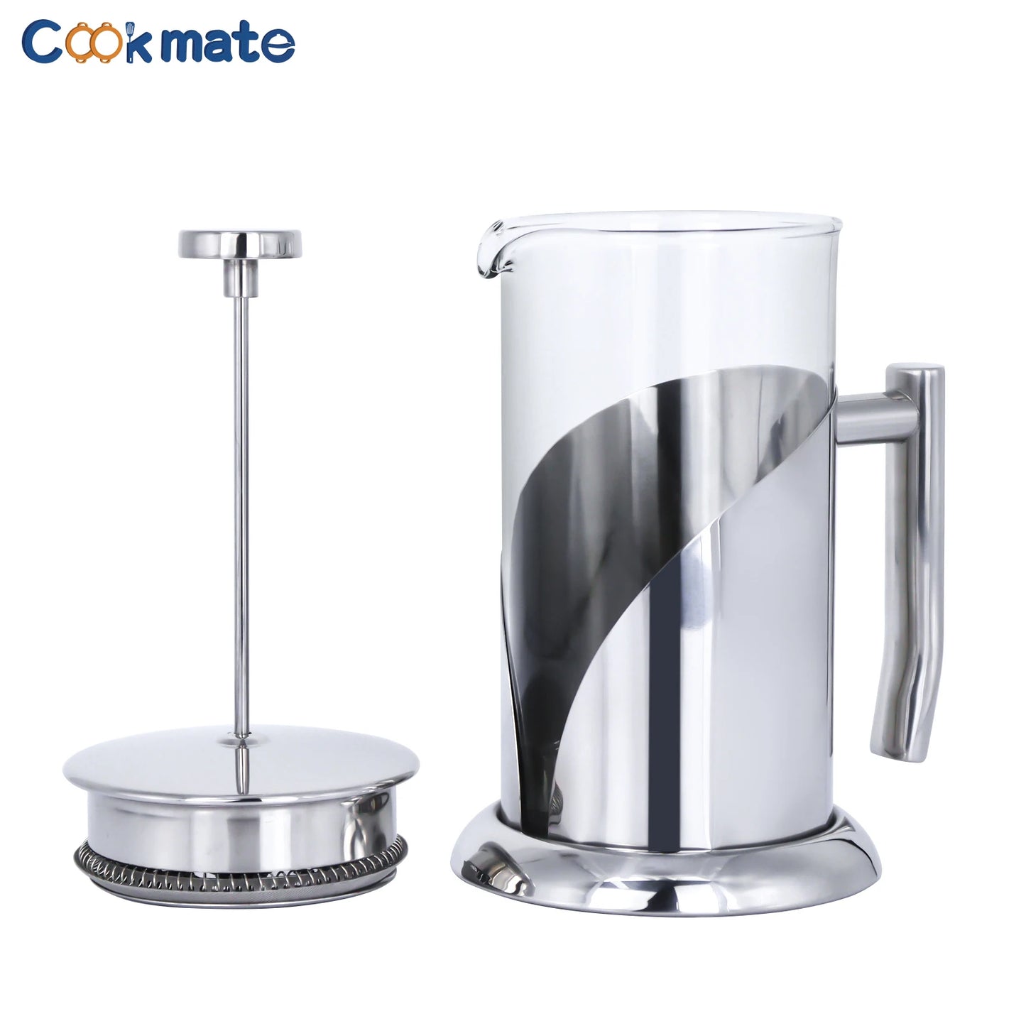 Stainless Steel Glass French Press 600ML