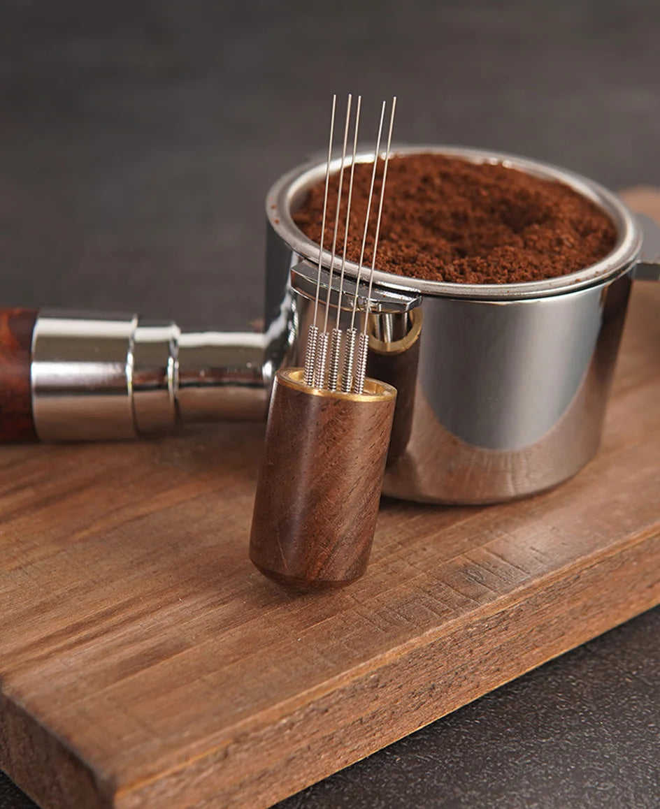 5 Pin Small Wooden Coffee Distribution